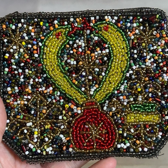 4/$50 beaded purse tropical coin wallet 🌴 - Picture 4 of 9